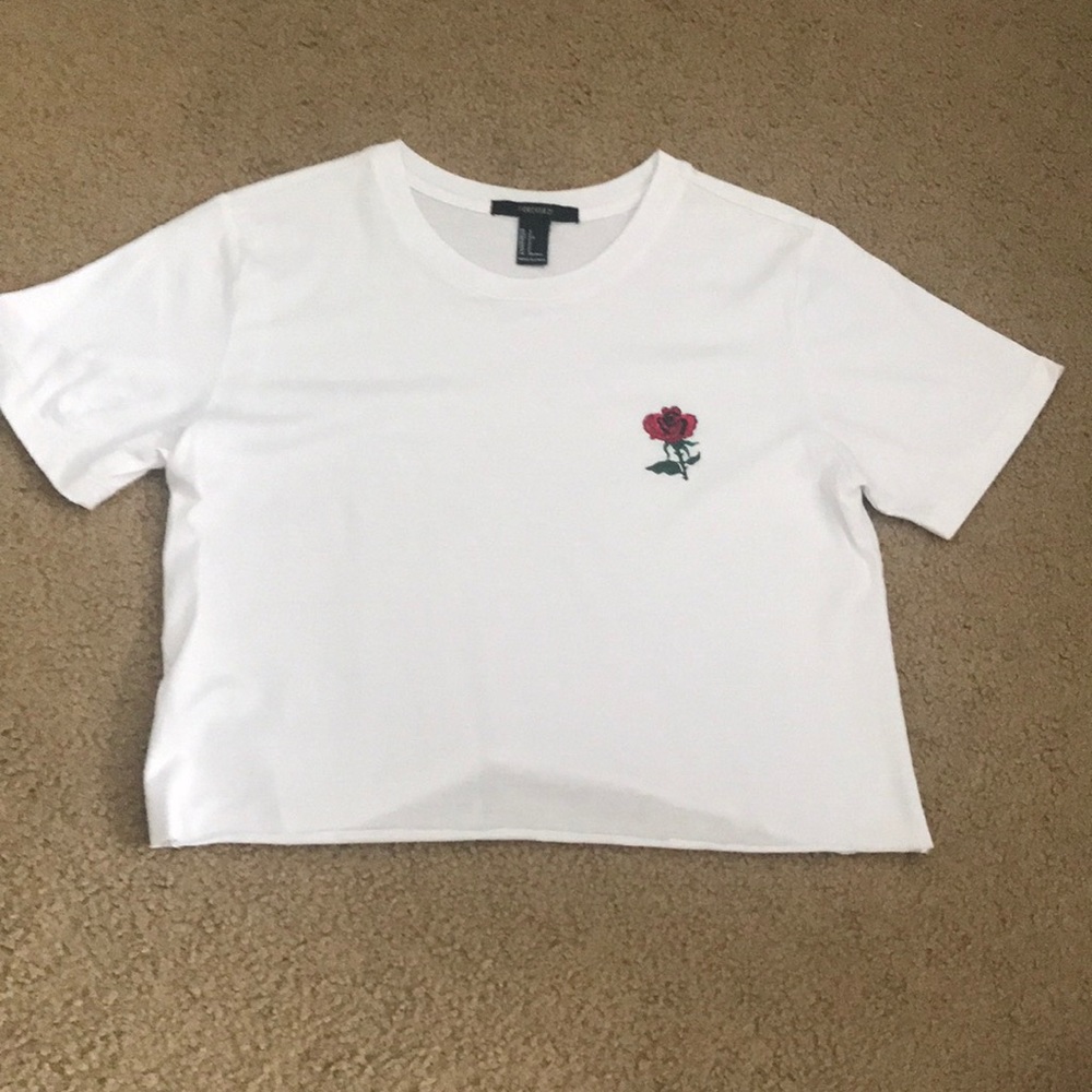 white rose top